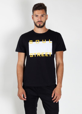 Футболка мужская черная Soul Street MFStore Изображение Футболка мужская черная Soul Street MFStore