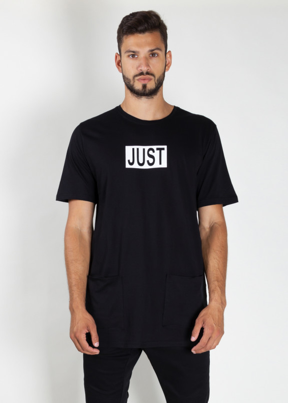 Футболка мужская черная Just MFStore Изображение Футболка мужская черная Just MFStore