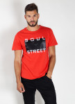Футболка мужская красная Soul Street MFStore Изображение Футболка мужская красная Soul Street MFStore
