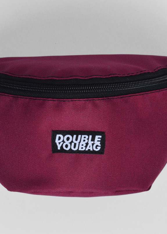 Бананка текстильная бордовая doubleyoubag Изображение Бананка текстильная бордовая doubleyoubag