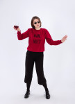 Свитшот женский бордовый Wine Not DREAMPL Изображение Свитшот женский бордовый Wine Not DREAMPL