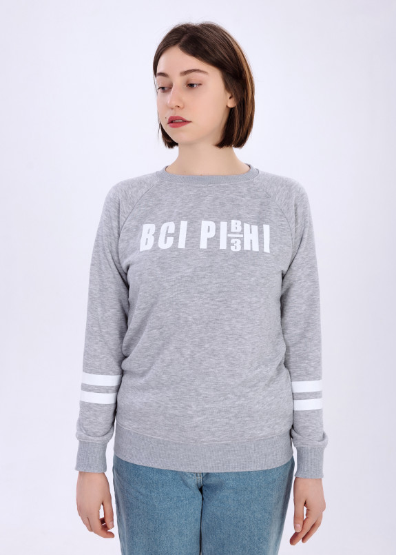 Свитшот женский серый Все разные DREAMPL Изображение Свитшот женский серый Все разные DREAMPL