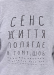 Свитшот женский серый Смысл Жизни DREAMPL Изображение Свитшот женский серый Смысл Жизни DREAMPL