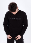 Свитшот мужской черный Stay Weird DREAMPL Изображение Свитшот мужской черный Stay Weird DREAMPL