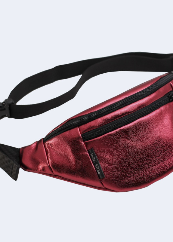 Бананка металлик красная Twins Store Изображение Бананка металлик красная Twins Store