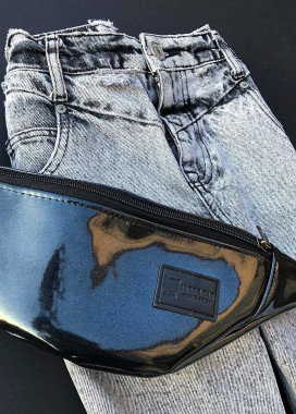 Бананка лакированная с шумом черная Radio Cat Изображение Бананка лакированная с шумом черная Radio Cat