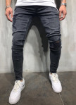Джинсы мужские с разрезами черные MFStore Изображение Джинсы мужские с разрезами черные MFStore