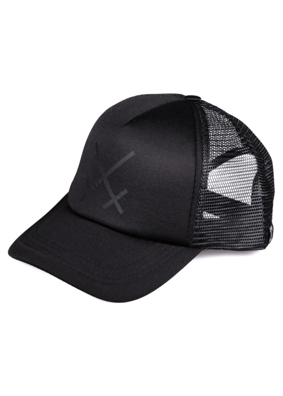 Кепка тракер с принтом черная XX MFS BRAND Изображение Кепка тракер с принтом черная XX MFS BRAND