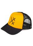 Кепка тракер с принтом черная с желтым XX MFS BRAND Изображение Кепка тракер с принтом черная с желтым XX MFS BRAND