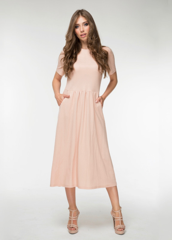 Платье персиковое LINA Marani  Изображение Платье персиковое LINA Marani
