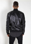 Бомбер с жатыми рукавами и пропиткой черный MFS BRAND Изображение Бомбер с жатыми рукавами и пропиткой черный MFS BRAND