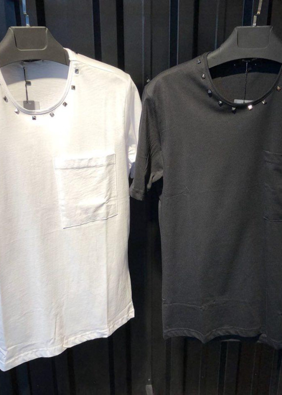 Футболка с карманом и заклепками MFSTORE Изображение Футболка с карманом и заклепками MFSTORE