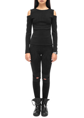 Чёрный гольф с разрезами LUT Изображение Чёрный гольф с разрезами LUT