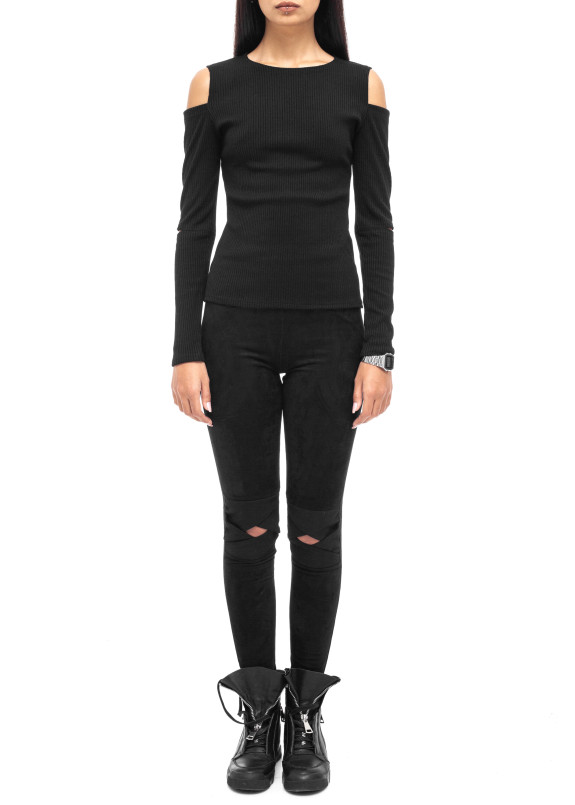 Чёрный гольф с разрезами LUT Изображение Чёрный гольф с разрезами LUT