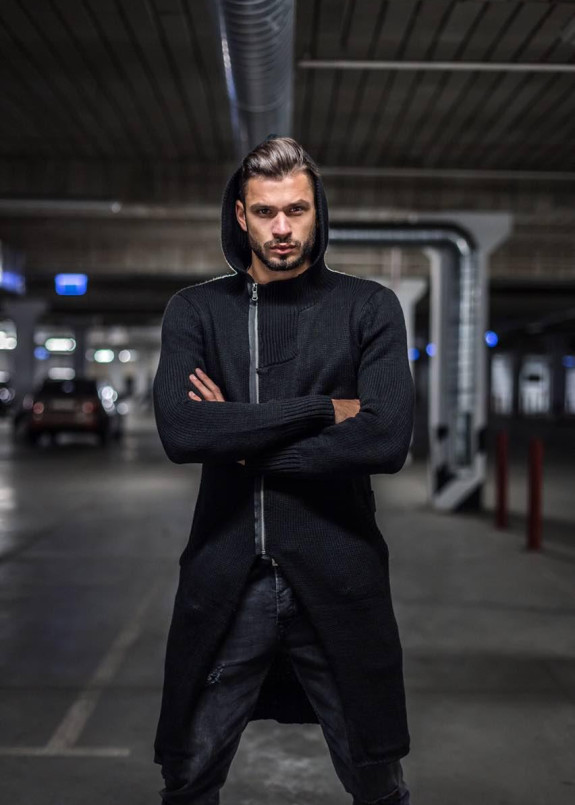 Вязаный кардиган с молнией сбоку MFSTORE Изображение Вязаный кардиган с молнией сбоку MFSTORE