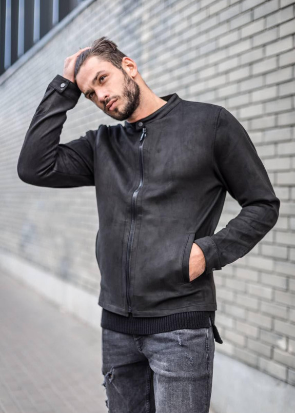 Мужской бомбер из эко-замши MFSTORE Изображение Мужской бомбер из эко-замши MFSTORE