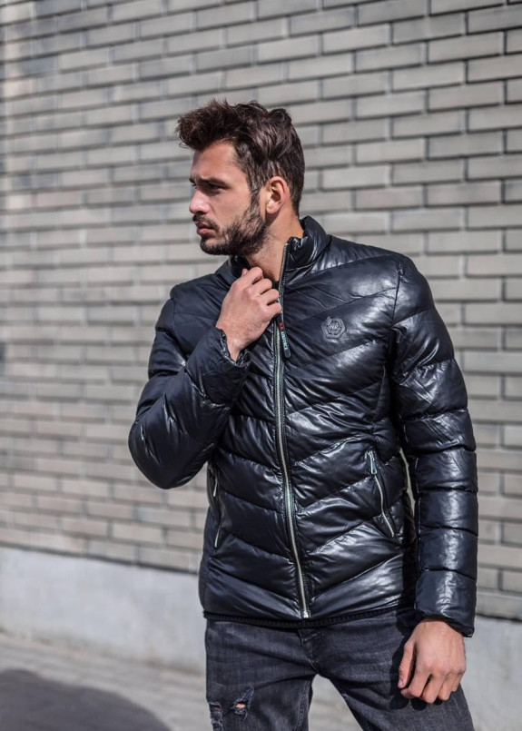 Стеганая утепленная куртка с диагональными стежками MFSTORE Изображение Стеганая утепленная куртка с диагональными стежками MFSTORE