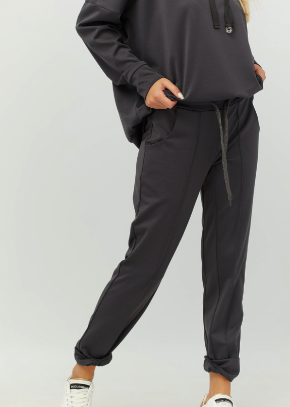 Брюки спортивные серые Peppy Black Изображение Брюки спортивные серые Peppy Black