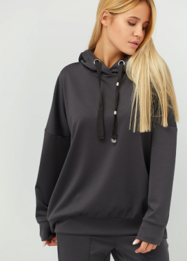 Худи женский серый Peppy Изображение Худи женский серый Peppy