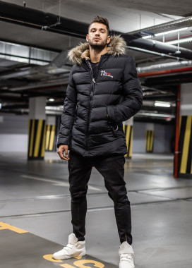 Стеганая парка с меховым капюшоном MFSTORE Изображение Стеганая парка с меховым капюшоном MFSTORE