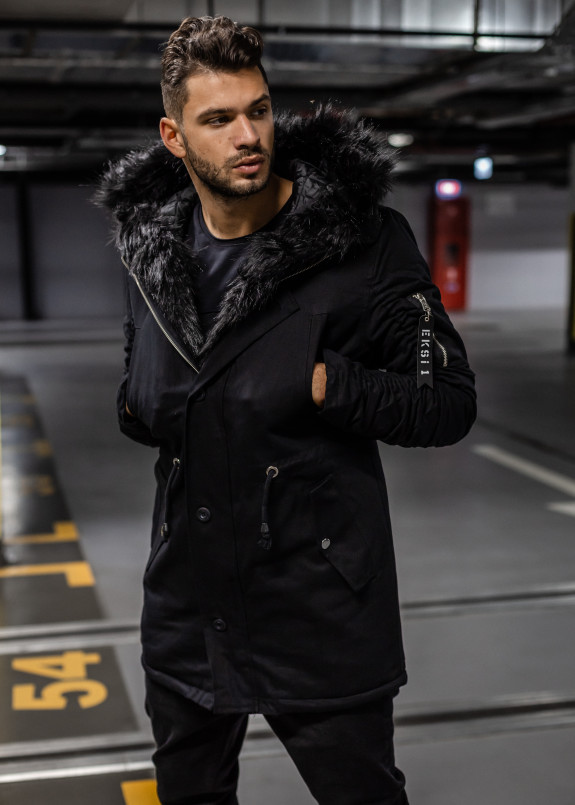 Парка с черным мехом MFSTORE Изображение Парка с черным мехом MFSTORE