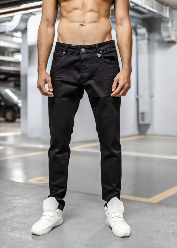 Классические зауженные черные джинсы MFSTORE Изображение Классические зауженные черные джинсы MFSTORE