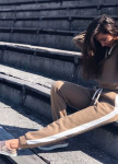 Штаны бежевые с лампасами Leska Prod Изображение Штаны бежевые с лампасами Leska Prod