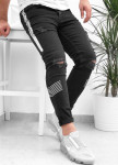 Изображение Джинсы с дырками на коленях и белой вставкой Mfstore