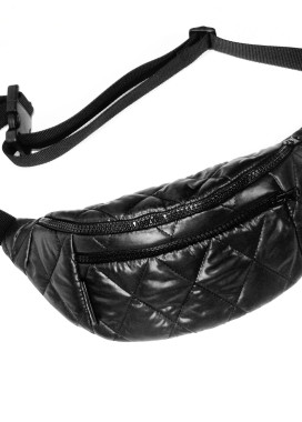 Черная стеганая бананка Twins store Изображение Черная стеганая бананка Twins store