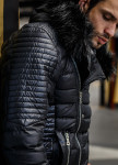 Куртка стеганая с меховым капюшоном Mfstore Изображение Куртка стеганая с меховым капюшоном Mfstore
