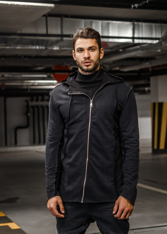 Кардиган с косой молнией Mfstore Изображение Кардиган с косой молнией Mfstore