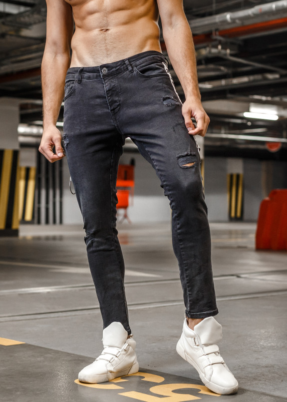 Джоггеры с лампасами до колена Mfstore Изображение Джоггеры с лампасами до колена Mfstore