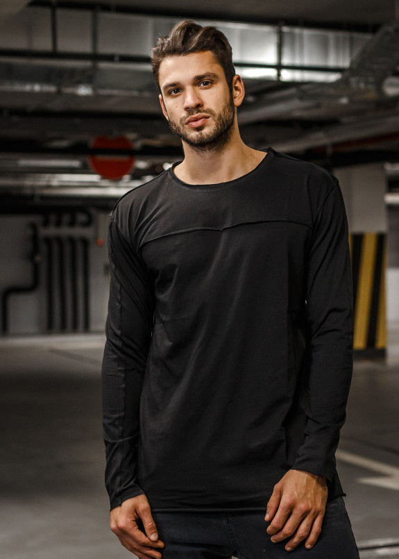 Лонгслив с вставкой на грудях Mfstore Изображение Лонгслив с вставкой на грудях Mfstore