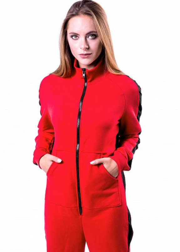 Комбинезон красный с лампасами Wolf Изображение Комбинезон красный с лампасами Wolf