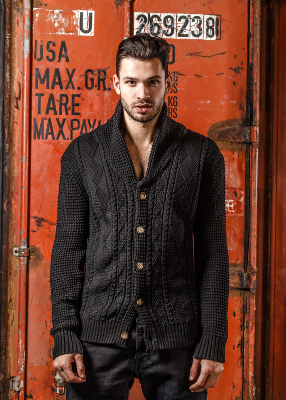 Вязаный кардиган на пуговицах Mfstore Изображение Вязаный кардиган на пуговицах Mfstore