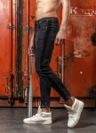 Изображение Черные джинсы с черными лампасами мужские MFSTORE