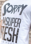Футболка белая sorry I'm super fresh Mfstore Изображение Футболка белая sorry I'm super fresh Mfstore