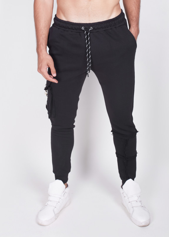 Зауженные штаны с затяжками со шлевкой Mfstore Изображение Зауженные штаны с затяжками со шлевкой Mfstore