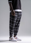 Штани вільного крою в клітинку звужені чорні MFStore Изображение Штани вільного крою в клітинку звужені чорні MFStore