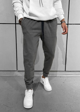 Джоггери чоловічі сірі на манжетах MFStore Изображение Джоггери чоловічі сірі на манжетах MFStore