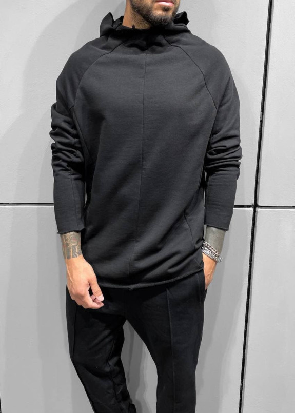 Кофта с капюшоном и необработанными краями MFStore Изображение Кофта с капюшоном и необработанными краями MFStore