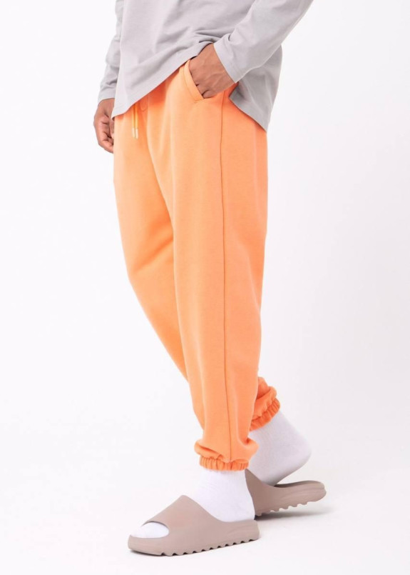 Штаны спортивные свободного кроя оранж MFStore Изображение Штаны спортивные свободного кроя оранж MFStore