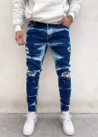 Джинси з градіентними вставками та дірками сині MFStore Изображение Джинси з градіентними вставками та дірками сині MFStore