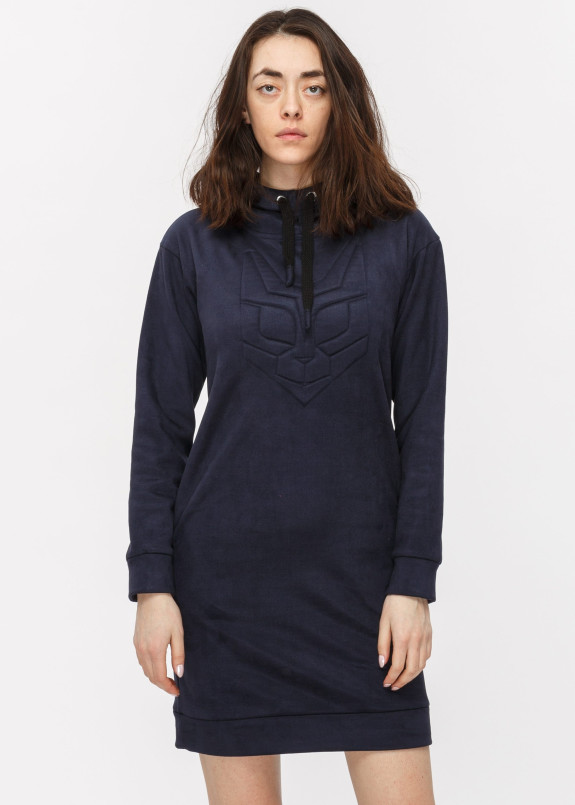 Платье с котом синее roussin Изображение Платье с котом синее roussin