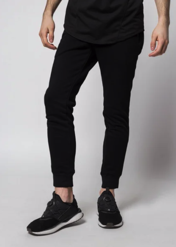 Спортивные штаны мужские черные Рейн Изображение Спортивные штаны мужские черные Рейн