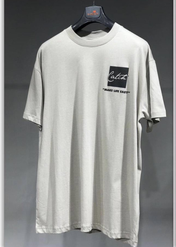 Футболка бежевая life is so much MFStore Изображение Футболка бежевая life is so much MFStore