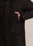 Изображение Зимняя мужская парка куртка черная Беленус