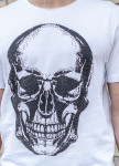 Футболка белая с принтом черепа Mfstore Изображение Футболка белая с принтом черепа Mfstore