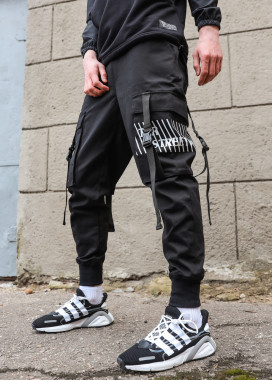 Мужские штаны черные Ёсида Изображение Мужские штаны черные Ёсида