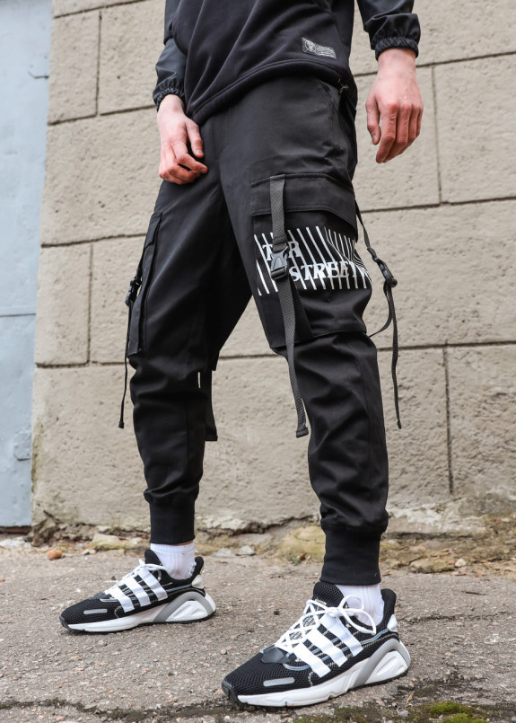 Мужские штаны черные Ёсида Изображение Мужские штаны черные Ёсида